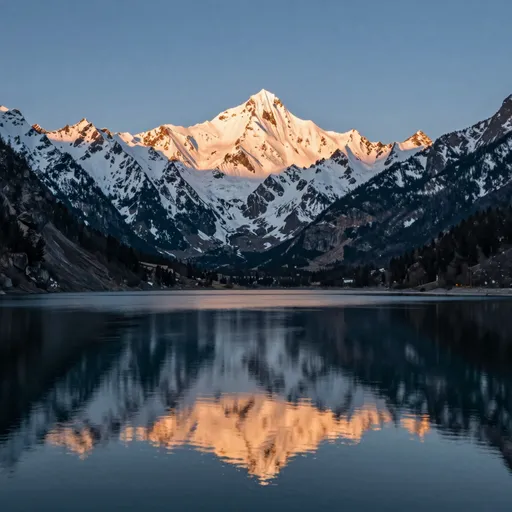 Mountain Lake at Sunrise